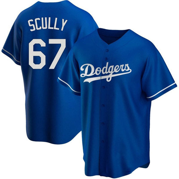 Vin Scully Los Angeles Dodgers blue jersey