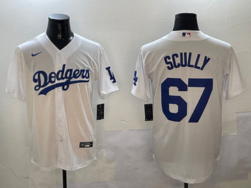Vin Scully Los Angeles Dodgers white jersey