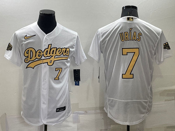 Julio Urias Los Angeles Dodgers white All-Star jersey