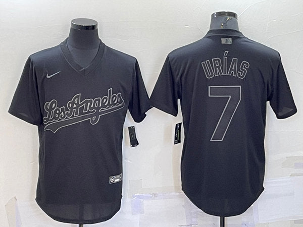 Julio Urias Los Angeles Dodgers black Fashion jersey