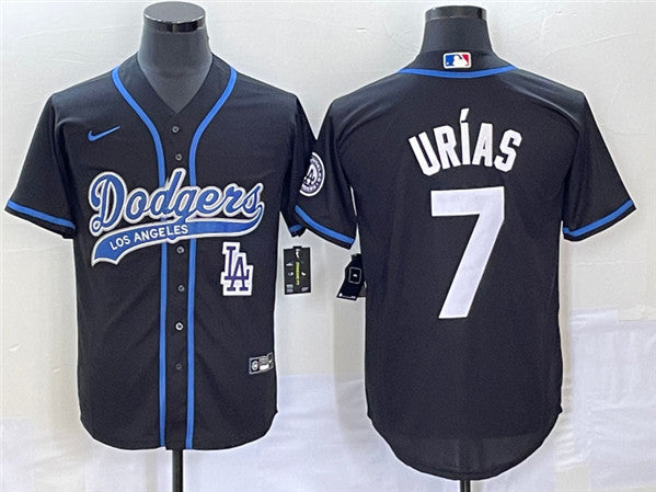 Julio Urias Los Angeles Dodgers black jersey