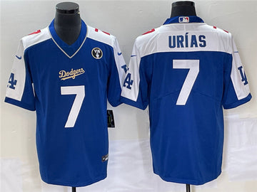 Julio Urias Los Angeles Dodgers blue jersey