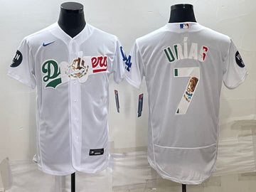 Julio Urias Los Angeles Dodgers white jersey