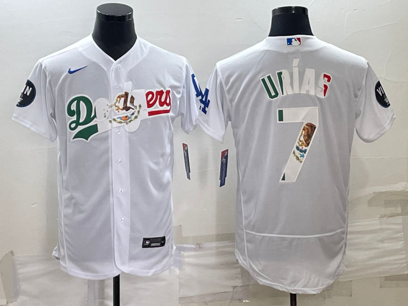 Julio Urias Los Angeles Dodgers white jersey