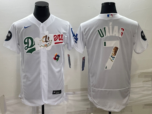 Julio Urias Los Angeles Dodgers white jersey