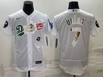 Julio Urias Los Angeles Dodgers white jersey