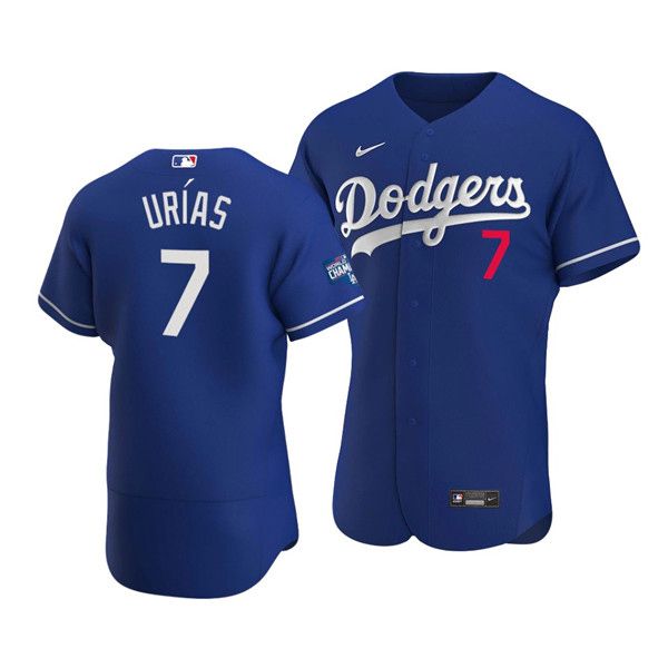 Julio Urias Los Angeles Dodgers blue jersey