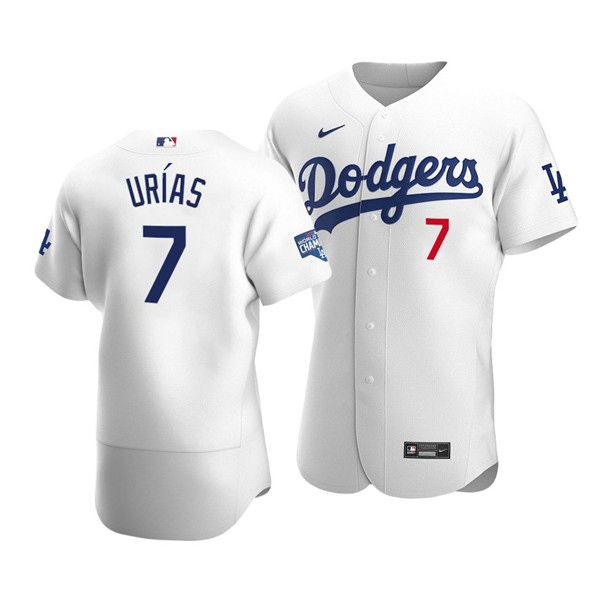Julio Urias Los Angeles Dodgers white jersey