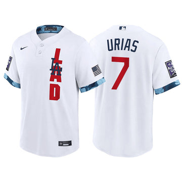 Julio Urias Los Angeles Dodgers white All-Star jersey