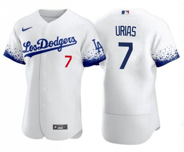 Julio Urias Los Angeles Dodgers white City Connect jersey