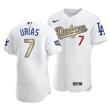 Julio Urias Los Angeles Dodgers white jersey
