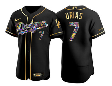Julio Urias Los Angeles Dodgers black jersey
