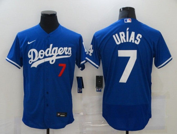 Julio Urias Los Angeles Dodgers blue jersey