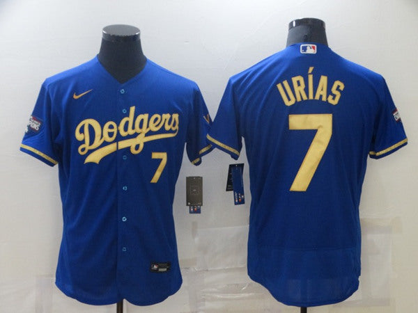 Julio Urias Los Angeles Dodgers blue jersey