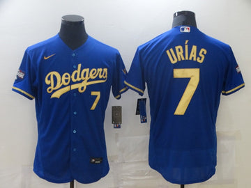 Julio Urias Los Angeles Dodgers blue jersey