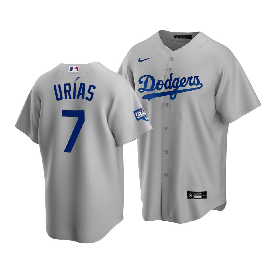Julio Urias Los Angeles Dodgers grey Home jersey
