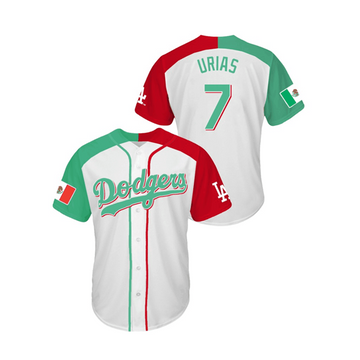 Julio Urias Mexican Los Angeles Dodgers Heritage jersey