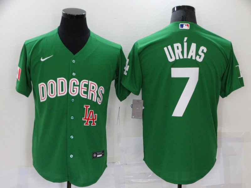 Julio Urias Mexican Los Angeles Dodgers Heritage jersey