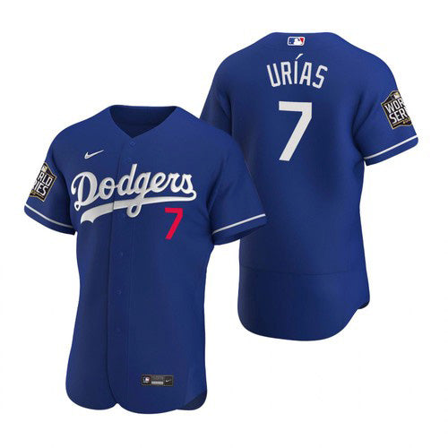 Julio Urias Los Angeles Dodgers royal jersey