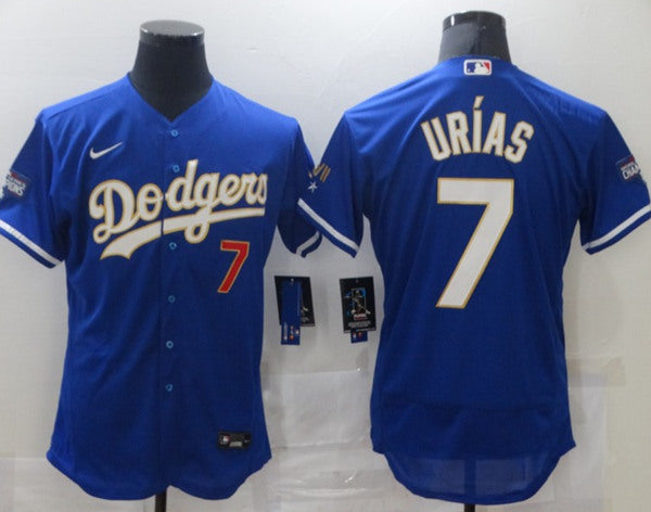 Julio Urias Los Angeles Dodgers royal jersey