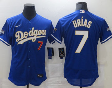Julio Urias Los Angeles Dodgers royal jersey