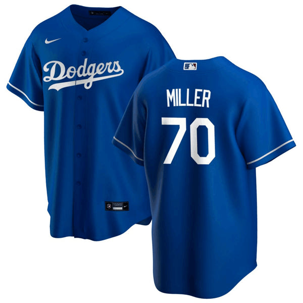 Bobby Miller Los Angeles Dodgers blue jersey