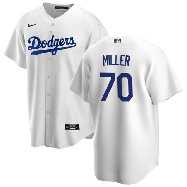 Bobby Miller Los Angeles Dodgers white jersey