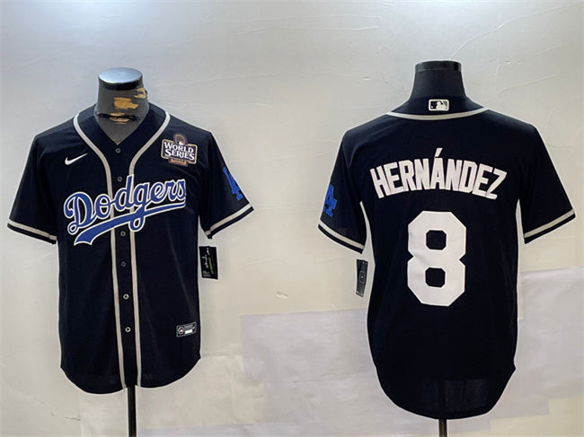 Enrique Hernandez Los Angeles Dodgers black jersey