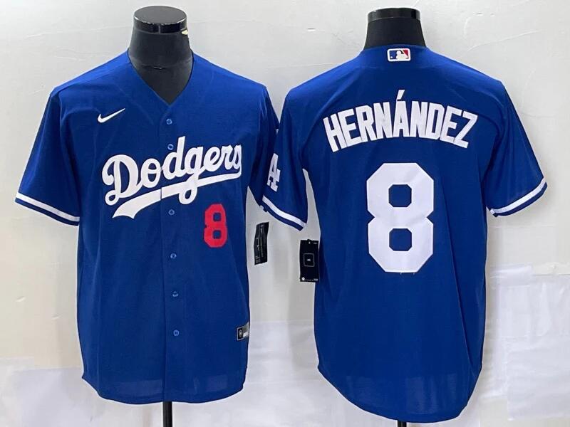 Enrique Hernandez Los Angeles Dodgers blue jersey