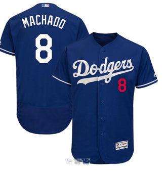 Manny Machado Los Angeles Dodgers blue jersey