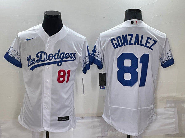 Victor Gonzalez Los Angeles Dodgers white City Connect jersey
