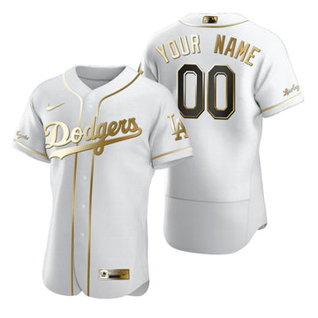 Custom Los Angeles Dodgers white jersey