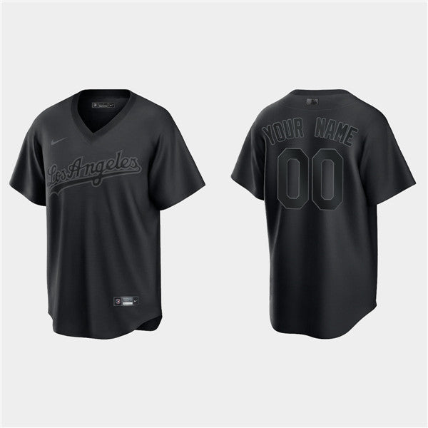 Custom Los Angeles Dodgers black Fashion jersey