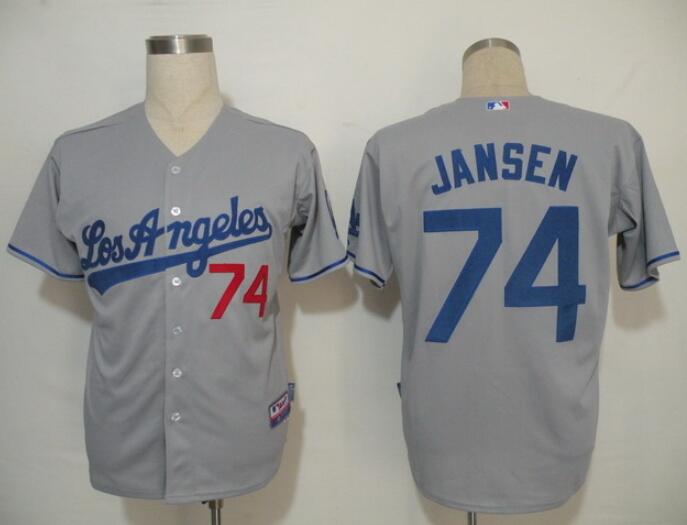 Custom Los Angeles Dodgers grey jersey