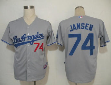 Custom Los Angeles Dodgers grey jersey