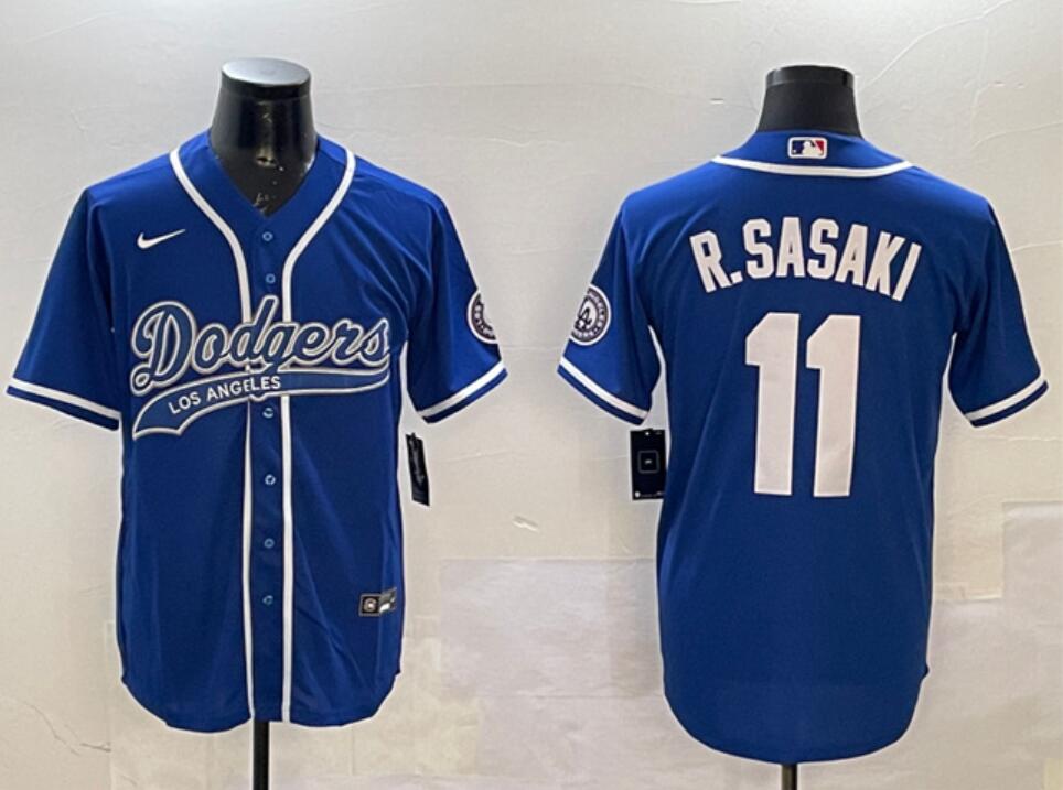 Custom Los Angeles Dodgers royal jersey