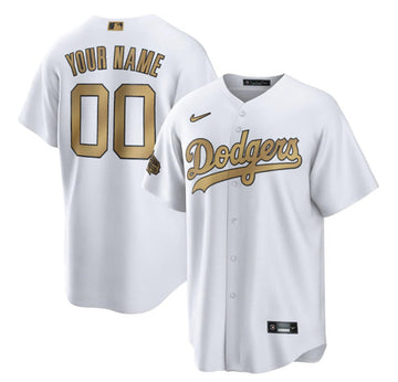 Custom Los Angeles Dodgers white All-Star jersey