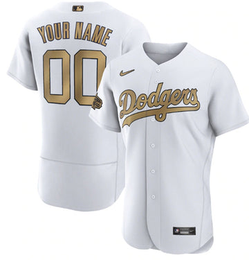 Custom Los Angeles Dodgers white All-Star jersey