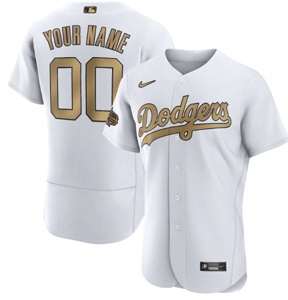 Custom Los Angeles Dodgers white All-Star jersey