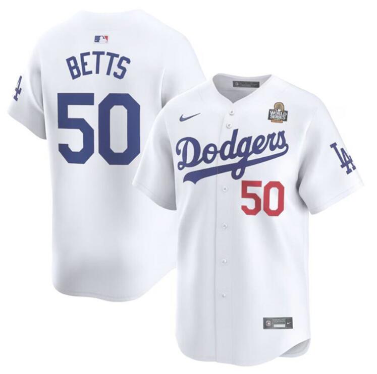 Custom Los Angeles Dodgers white Home jersey