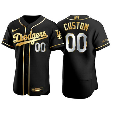 Los Angeles Dodgers gold-black jersey
