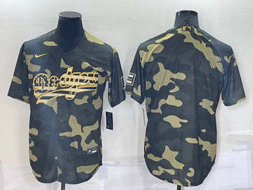 Custom Los Angeles Dodgers olive jersey