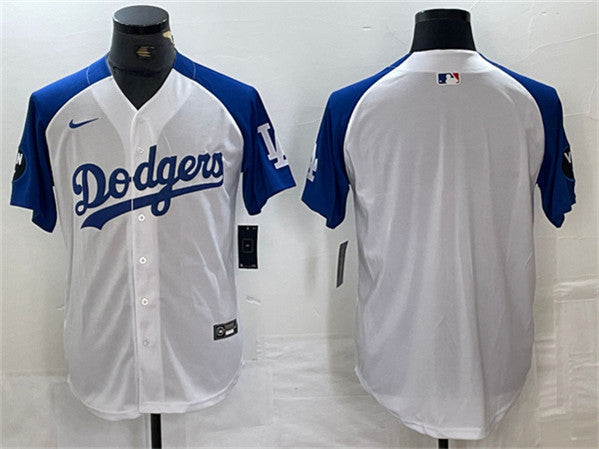 Custom Los Angeles Dodgers white-blue jersey