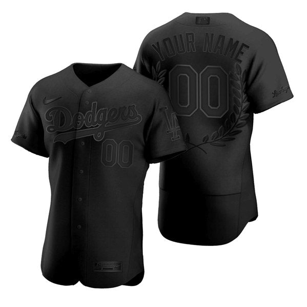 Custom Los Angeles Dodgers black jersey