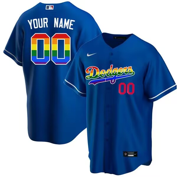 Custom Los Angeles Dodgers blue jersey