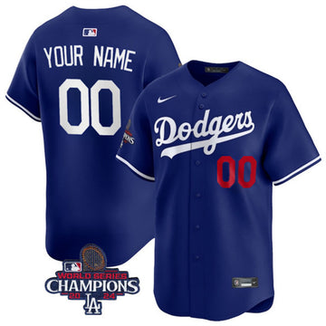 Custom Los Angeles Dodgers royal Home jersey