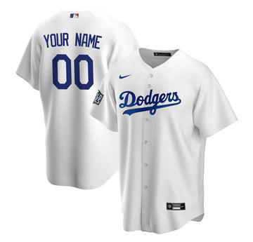 Custom Los Angeles Dodgers white jersey