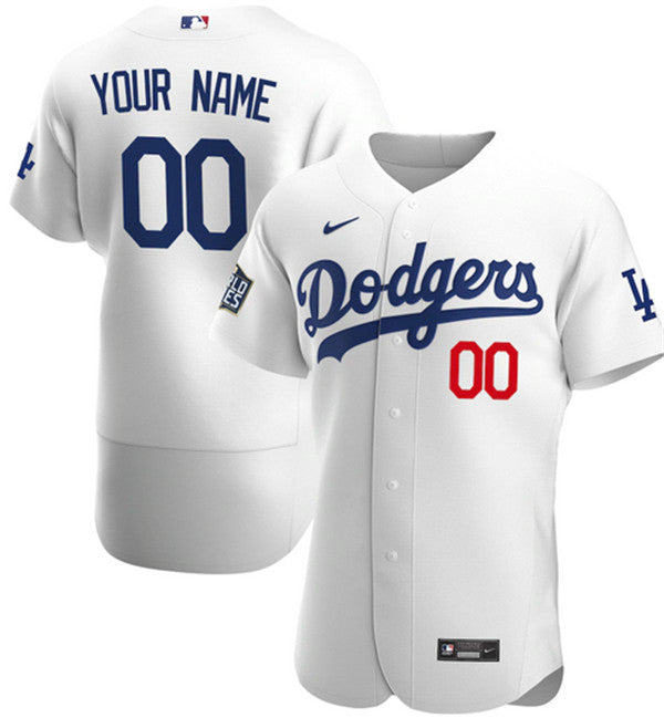 Custom Los Angeles Dodgers white jersey