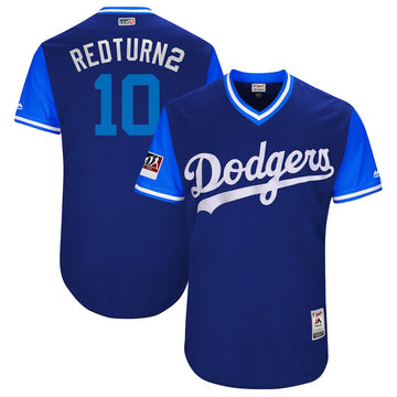Justin Turner Los Angeles Dodgers blue jersey