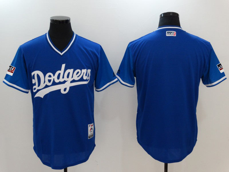 Majestic Royal-Light Los Angeles Dodgers blue jersey